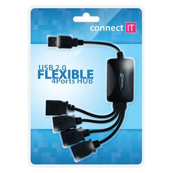 CONNECT IT 4-portov USB hub - Flexible
