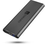 CONNECT IT AluSafe extern box pro SSD disky M.2 NVMe, 10 Gbps, USB-C, ANTRACITOV