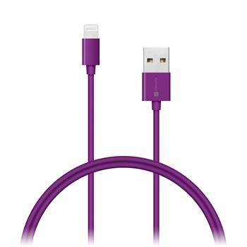 CONNECT IT Wirez COLORZ kabel Apple Lightning - USB, 1m, fialov