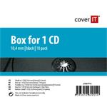 COVER IT 1 CD 10mm jewel box + tray 10ks/bal
