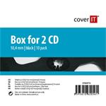 COVER IT 2 CD 10mm jewel box + tray 10ks/bal