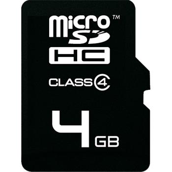 EMTEC microSDHC 4GB Silver Class 4 + SD adaptr
