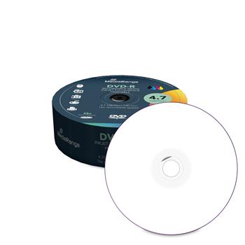 MEDIARANGE DVD-R 4,7GB 16x spindl 25ks Inkjet Printable