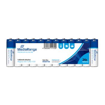 MediaRange Premium alkalick baterie Mignon AA 1,5V, 24ks