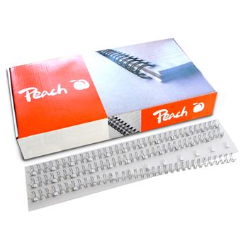 Peach 3:1' Easy-kovov krouky A4 34 ok 8mm stbrn (100) 1 balen obsahuje 100 kovov krouky pro 60 list PW079-10