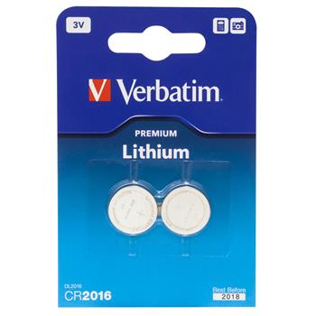 VERBATIM baterie CR2016 knoflkov lithiov 3 V blister 2pck/BAL