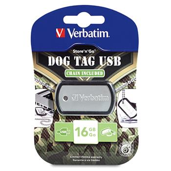VERBATIM flashdisk 16GB USB DOG TAG