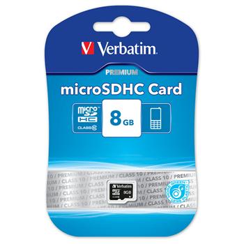 VERBATIM micro SDHC 8GB Class 10