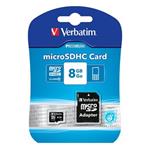 VERBATIM Premium microSDHC 8GB UHS-I V10 U1 + SD adaptr