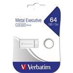 VERBATIM Store 'n' Go Metal Executive 64GB USB 2.0 stbrn
