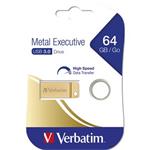VERBATIM Store 'n' Go Metal Executive 64GB USB 3.0 zlat