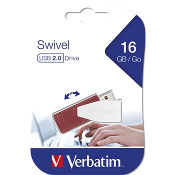 VERBATIM Store 'n' Go Swivel 16GB USB 2.0 erven