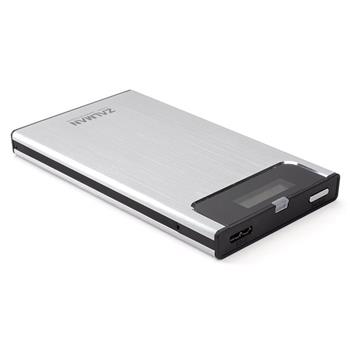ZALMAN extern box ZM-VE350, 2,5" SATA, USB3.0, ALU, LED, virtual drive, silver