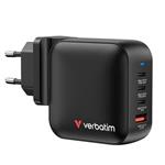 VERBATIM Mini GaN nabjeka 100W - 3x USB-C PD 100W / 1x USB-A QC 3.0