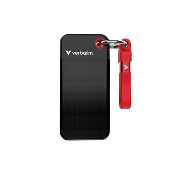 VERBATIM Pocket SSD USB 3.2 Gen 2 1TB ern/erven